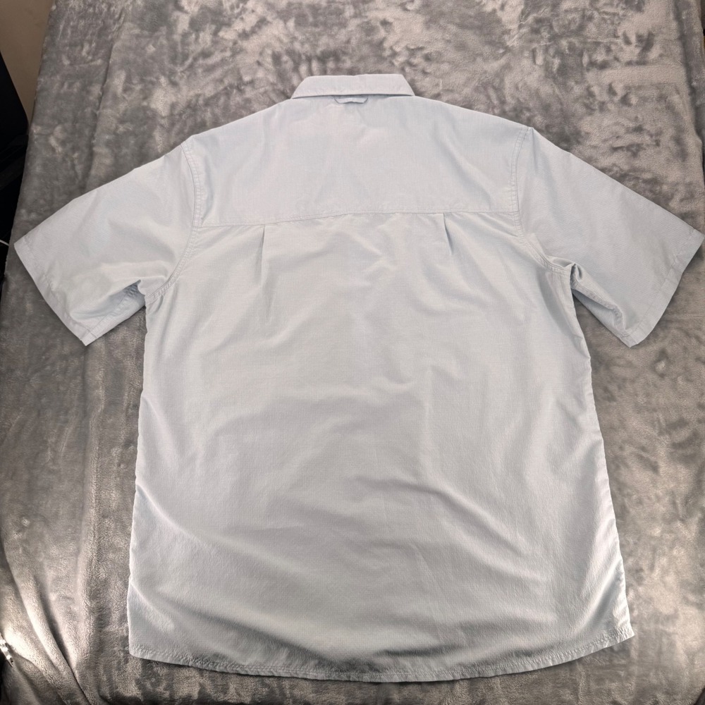Simms Fishing Products Mens XL Blue Short Sleeve Button Up Fishing Shirt 38897‎ - Picture 9 of 9